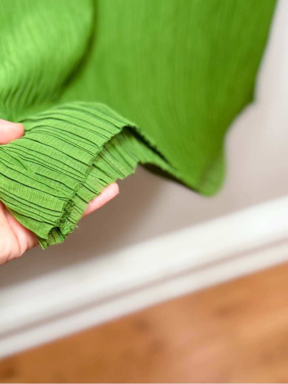 Banana Republic green halter plisse shift dress pleated summer resort vacation - Picture 6 of 11